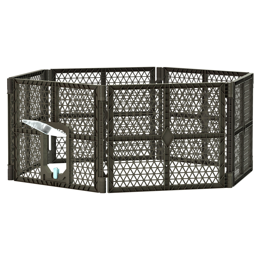 Dog Playpens & Gates: i.Pet Dog Playpen Enclosure 6 Panel Pet Fence Plastic Play Pen