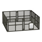 Dog Playpens & Gates: i.Pet Dog Playpen Enclosure 8 Panel Pet Fence Plastic Play Pen