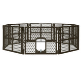 Dog Playpens & Gates: i.Pet Dog Playpen Enclosure 8 Panel Pet Fence Plastic Play Pen