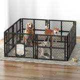 Dog Playpens & Gates: i.Pet Dog Playpen Enclosure 8 Panel Pet Fence Plastic Play Pen