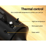 Pet Cleaning Supplies: i.Pet Pet Hair Dryer Dog Cat Grooming Speed Blower Hairdryer Heater Low Noise