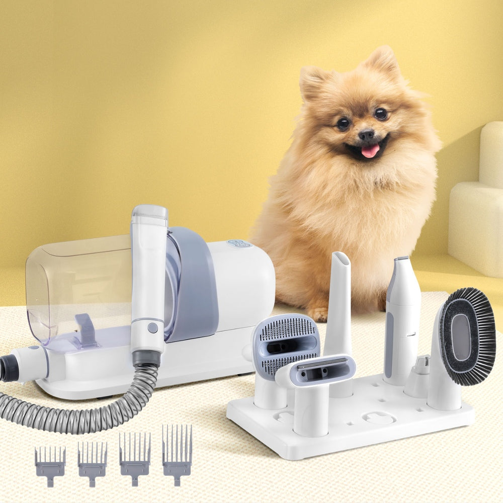 Pet Grooming Supplies: i.Pet Pet Grooming Kit Vacuum Dog Cat Hair Dryer Remover Clipper Brushes Cleaning