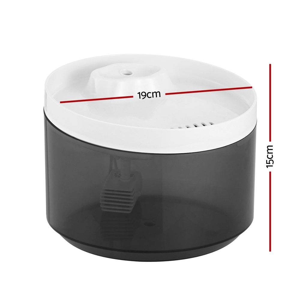 Cat Bowls, Feeders & Waterers: i.Pet Pet Water Fountain Feeder Dispenser Filter Dog Cat Drinking Automatic 2.2L