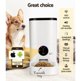 Dog Bowls, Feeders & Waterers: i.Pet Automatic Pet Feeder 6L Wifi Auto Dog Cat Smart Food Dispenser Timer