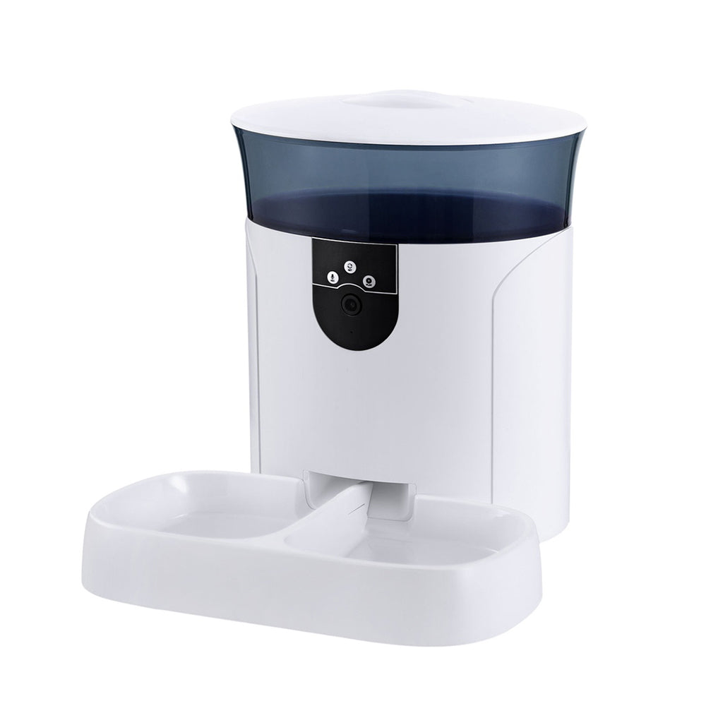 Dog Bowls, Feeders & Waterers: i.Pet Automatic Pet Feeder Dog Cat Camera Wifi Smart Food Dispenser Timer 7L APP