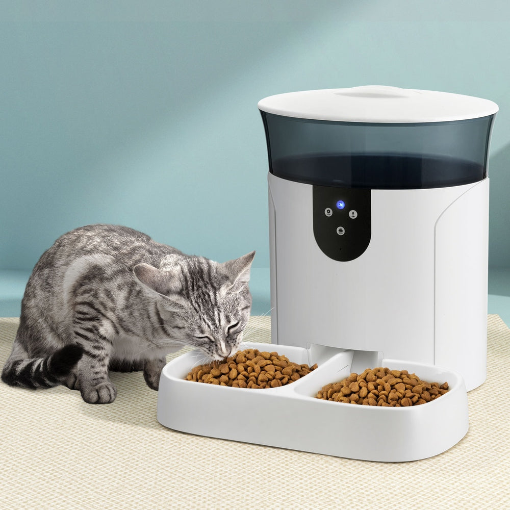 Dog Bowls, Feeders & Waterers: i.Pet Automatic Pet Feeder Dog Cat Wifi 7L Auto Smart Food Dispenser Timer Feed