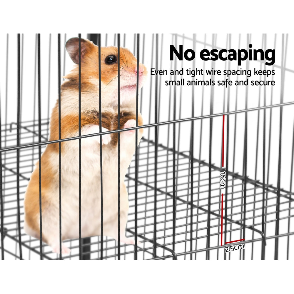 Small Animal Habitats & Cages: i.Pet Rabbit Cage 142cm Hutch 4 Level Bird Guinea Pig Ferret