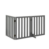 i.Pet Dog Gate Playpen Enclosure 3 Panels Pet Door Fence Wooden Play Pen Stair
