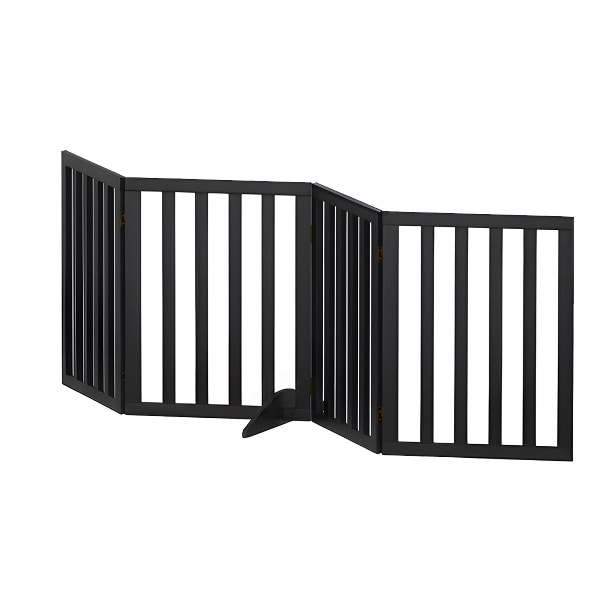 i.Pet Dog Gate Playpen Enclosure 4 Panels Pet Door Fence Wooden Play Pen Stair