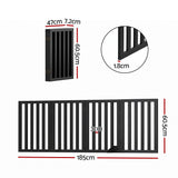 i.Pet Dog Gate Playpen Enclosure 4 Panels Pet Door Fence Wooden Play Pen Stair