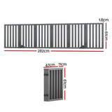 Dog Playpens & Gates: i.Pet Dog Playpen Enclosure 6 Panel Pet Fence Wooden Play Pen