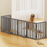 Dog Playpens & Gates: i.Pet Dog Playpen Enclosure 6 Panel Pet Fence Wooden Play Pen