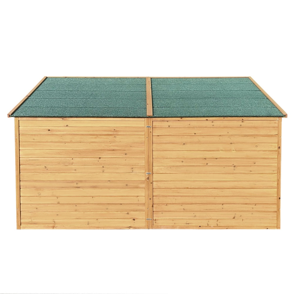 Dog Kennels: i.Pet Dog Kennel Extra Large 2.28M Wooden House Bed Outdoor Pet Puppy Cabin Log