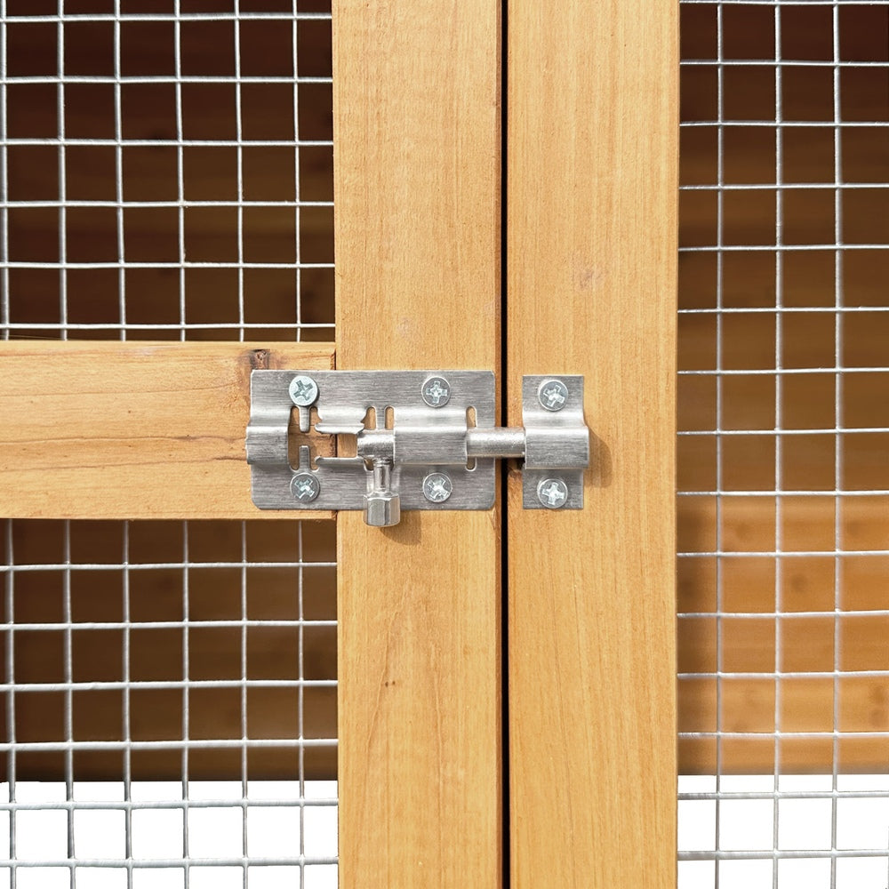 Dog Kennels: i.Pet Dog Kennel Extra Large 2.28M Wooden House Bed Outdoor Pet Puppy Cabin Log