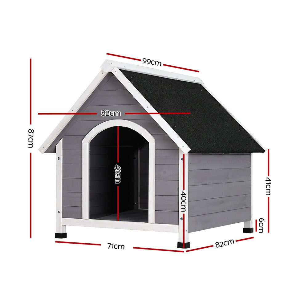 Dog Kennels: i.Pet Dog Kennel Wooden Large House Outdoor Indoor Puppy Pet Cabin Weatherproof XL