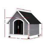 Dog Kennels: i.Pet Dog Kennel Wooden Large House Outdoor Indoor Puppy Pet Cabin Weatherproof XL
