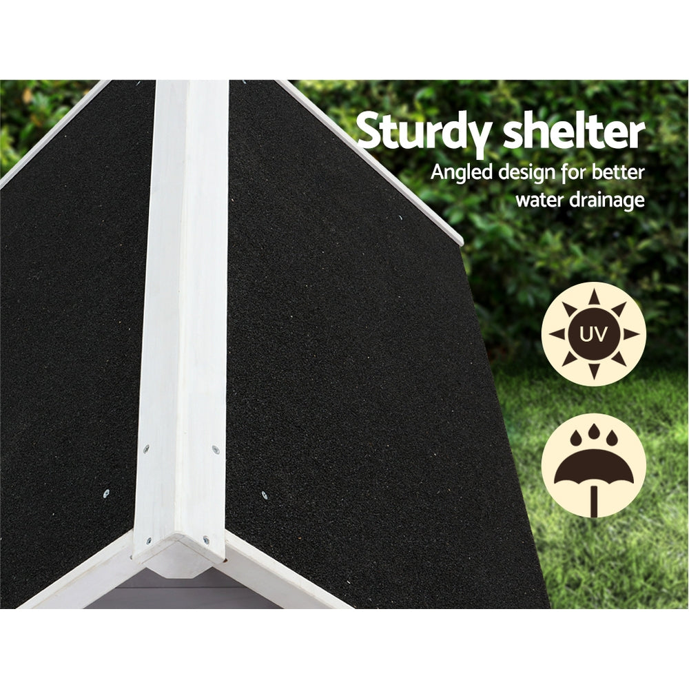 Dog Kennels: i.Pet Dog Kennel Wooden Large House Outdoor Indoor Puppy Pet Cabin Weatherproof XL