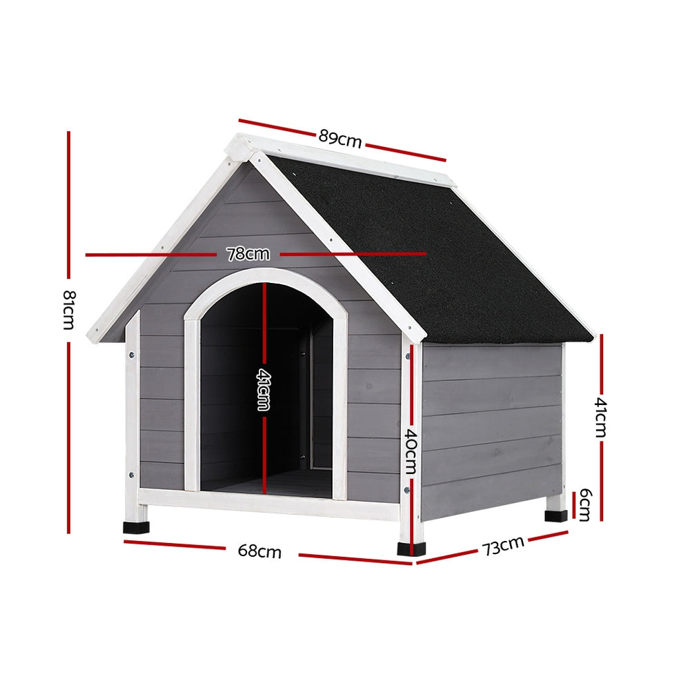 Dog Kennels: i.Pet Dog Kennel Wooden Large Outdoor House Indoor Puppy Pet Cabin Weatherproof