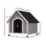 Dog Kennels: i.Pet Dog Kennel Wooden Large Outdoor House Indoor Puppy Pet Cabin Weatherproof