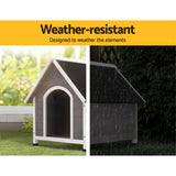 Dog Kennels: i.Pet Dog Kennel Wooden Large Outdoor House Indoor Puppy Pet Cabin Weatherproof