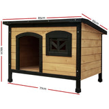 Dog Kennels: i.Pet Dog Kennel Large Wooden Outdoor Indoor House Pet Puppy Crate Cabin Waterproof