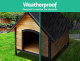 Dog Kennels: i.Pet Dog Kennel Extra Large Wooden Outdoor House Pet Puppy House XL Crate Cabin Waterproof