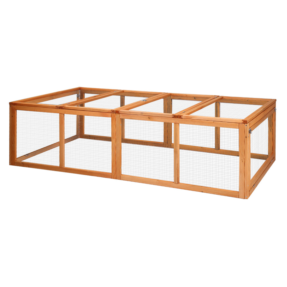 Small Animal Habitats & Cages: i.Pet Chicken Coop Rabbit Hutch 180cm Extra Large Wooden Chicken House Run XL Hen Cage