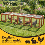 Coop & Hutch Accessories: i.Pet Chicken Coop Wooden Pet Run Rabbit Hutch Large Outdoor Cage with Play Area Brown