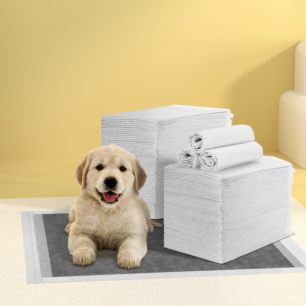Dog Training Aids: i.Pet Pet Training Pads 400pcs 60x60cm Puppy Dog Toilet Pee Indoor Super Absorbent Grey