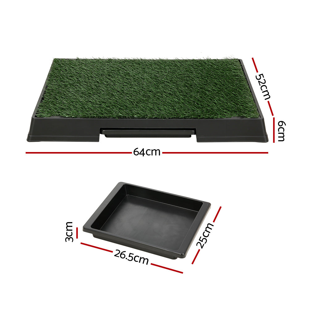 Dog Training Aids: i.Pet Pet Training Pad Dog Potty Toilet Large Loo Portable With Tray Grass Mat