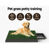 Dog Training Aids: i.Pet Pet Training Pad Dog Potty Toilet Large Loo Portable With Tray Grass Mat