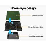 Dog Training Aids: i.Pet Pet Training Pad Dog Potty Toilet Large Loo Portable With Tray Grass Mat