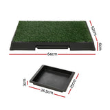 Dog Training Aids: i.Pet Pet Training Pad Dog Potty Toilet Large Portable With Tray Grass 2 Mats
