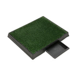 Dog Training Aids: i.Pet Pet Training Pad Dog Potty Toilet Large Portable With Tray Grass 2 Mats