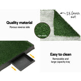Dog Training Aids: i.Pet Pet Training Pad Dog Potty Toilet Large Portable With Tray Grass 2 Mats