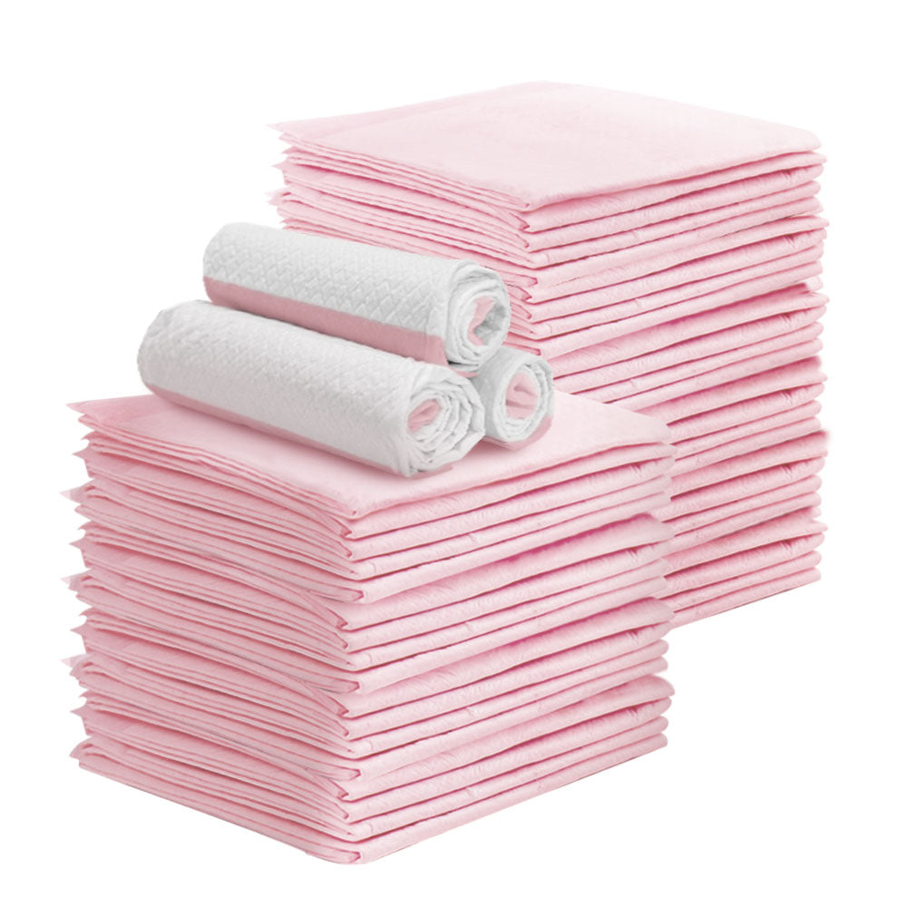 Dog Training Aids: i.Pet Pet Training Pads 200pcs 60x60cm Puppy Dog Toilet Pee Indoor Super Absorbent Pink