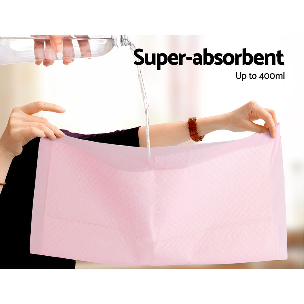 Dog Training Aids: i.Pet Pet Training Pads 400pcs 60x60cm Puppy Dog Toilet Pee Indoor Super Absorbent Pink