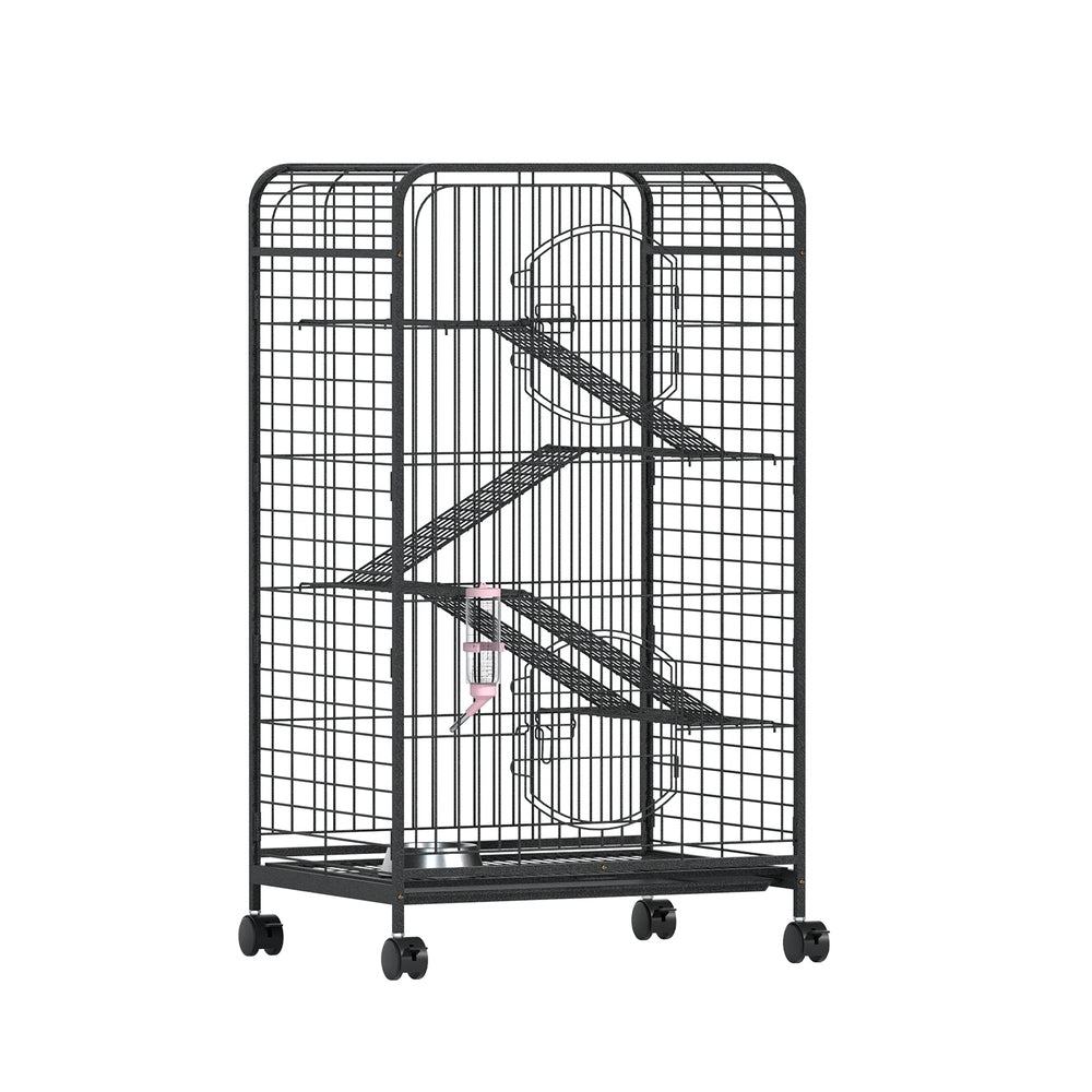 Small Animal Habitats & Cages: i.Pet Rabbit Cage Indoor Hutch Guinea Pig Bird Ferret Cat Hamster 110cm 4 Level
