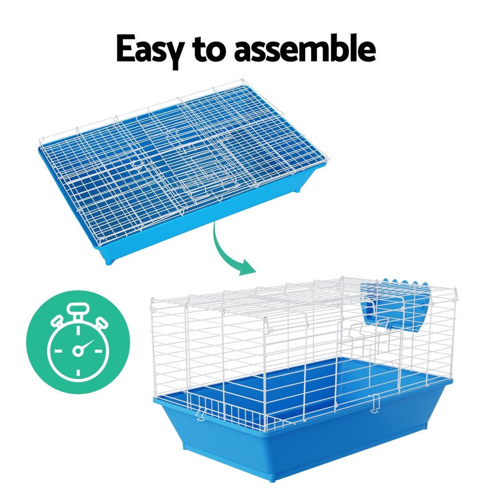 Small Animal Habitats & Cages: i.Pet Rabbit Cage 88cm Indoor Guinea Pig