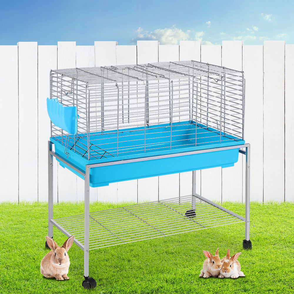 Small Animal Habitats & Cages: i.Pet Rabbit Cage 88cm Indoor Guinea Pig