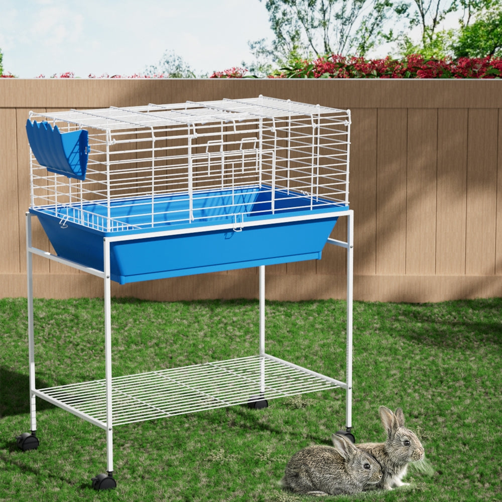 Small Animal Habitats & Cages: i.Pet Rabbit Cage 88cm Indoor Guinea Pig