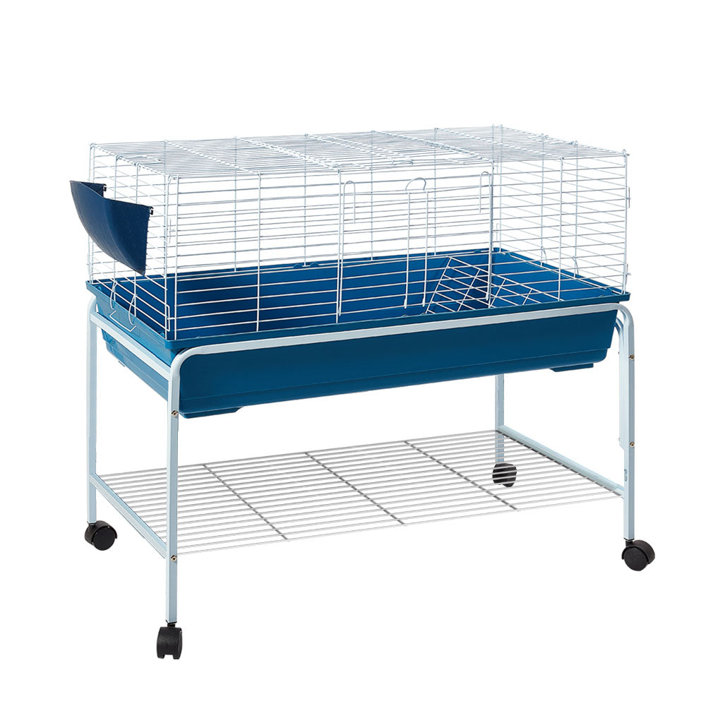 Small Animal Habitats & Cages: i.Pet Rabbit Cage Hutch 106cm Indoor Enclosure Carrier