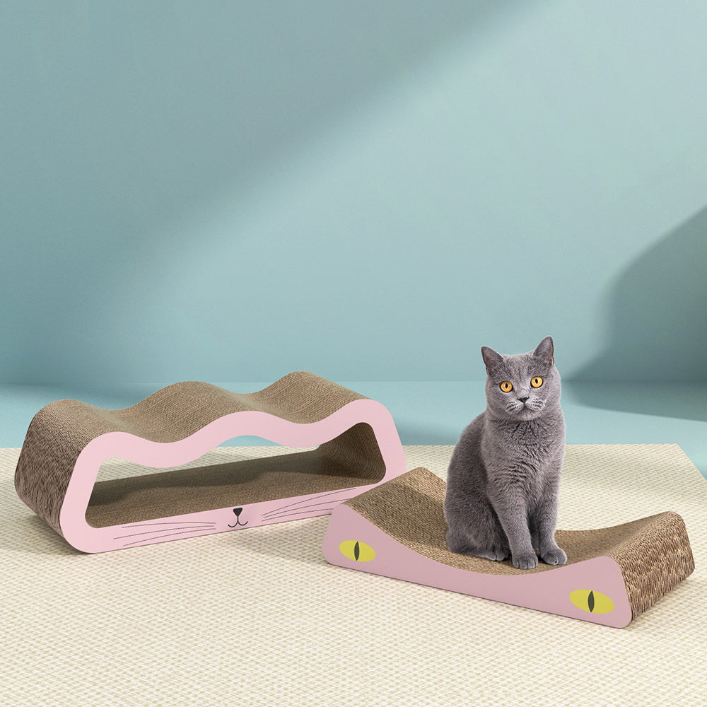 Cat Scratchers: i.Pet Cat Scratching Board Scratcher Cardboard Kitten Indoor Climbing Pad Catnip