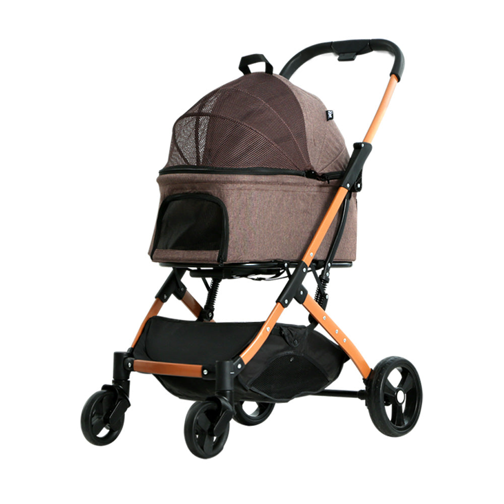 Cat Carriers & Crates: i.Pet Pet Stroller Dog Pram Large Cat Carrier Travel Foldable 4 Wheels Pushchair Double
