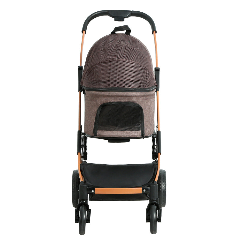 Cat Carriers & Crates: i.Pet Pet Stroller Dog Pram Large Cat Carrier Travel Foldable 4 Wheels Pushchair Double