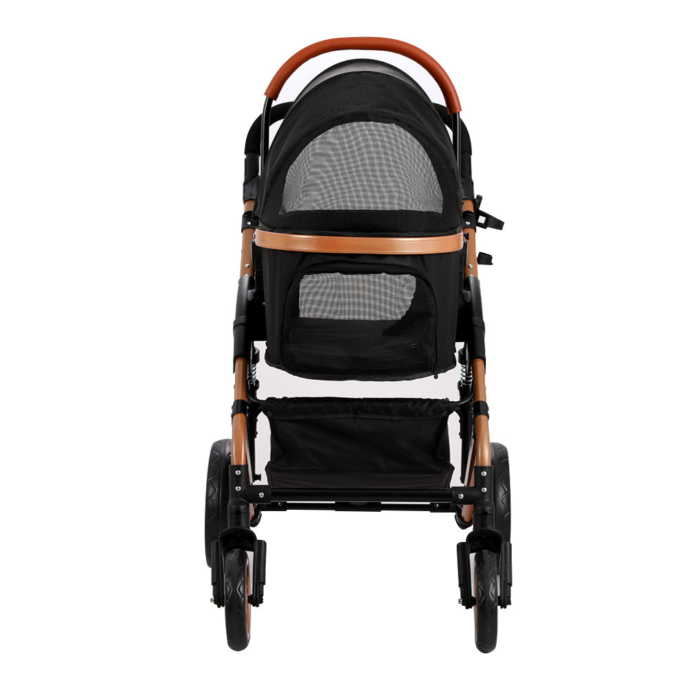 Cat Carriers & Crates: i.Pet Pet Stroller Dog Pram Large Cat Carrier Travel Foldable Pushchair 4 Wheels