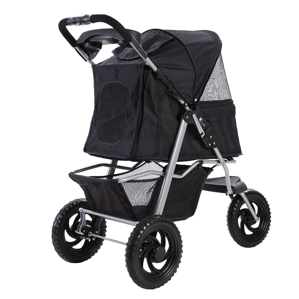 Cat Carriers & Crates: i.Pet Pet Stroller Dog Pram Large Cat Carrier Travel 3 Wheels Foldable Pushchair
