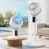 Portable Fans: Devanti Pedestal Fan W/ Remote 3 Speed 12H Timer Height Adjustable Cooling Fan