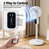 Portable Fans: Devanti Pedestal Fan W/ Remote 3 Speed 12H Timer Height Adjustable Cooling Fan