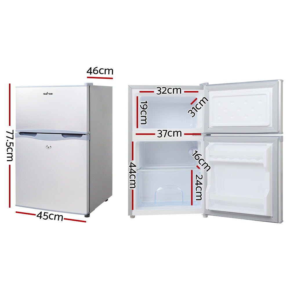 Camping Appliances: Glacio 65L Portable Fridge Freezer Bar Upright 12V/24V/240V Camping Caravan